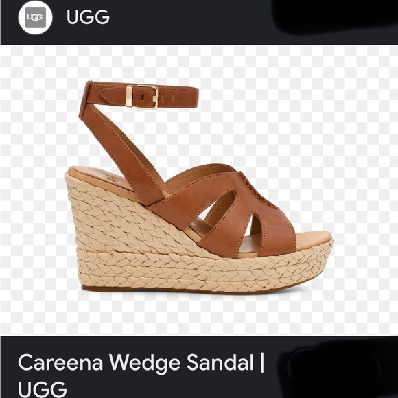 UGG Careena Tan Wedge Sandals - Picture 9 of 16